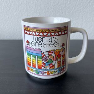 World's Greatest Mom Love Mug ~ Enesco Courtney Davis ~ Vintage 1983